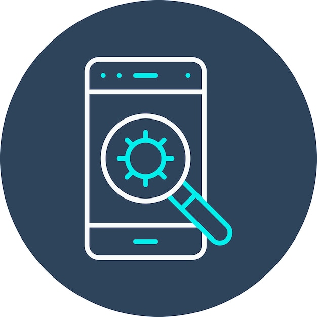 virus scan vector icon can be used for web hosting iconset
