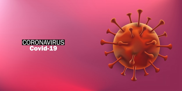 Modello di ceppo virale del romanzo coronavirus 2019-ncov covid-19. concetto di protezione pandemica da virus