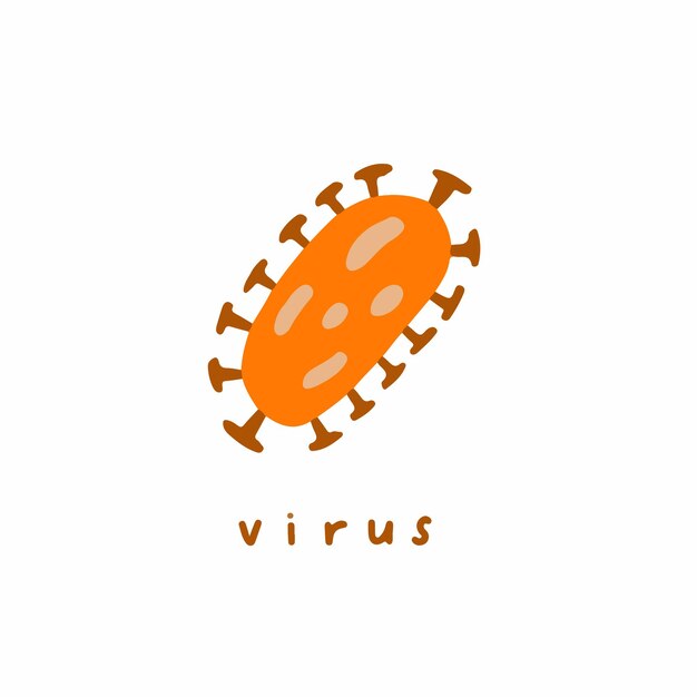 Simbolo di virus social media post vector illustration