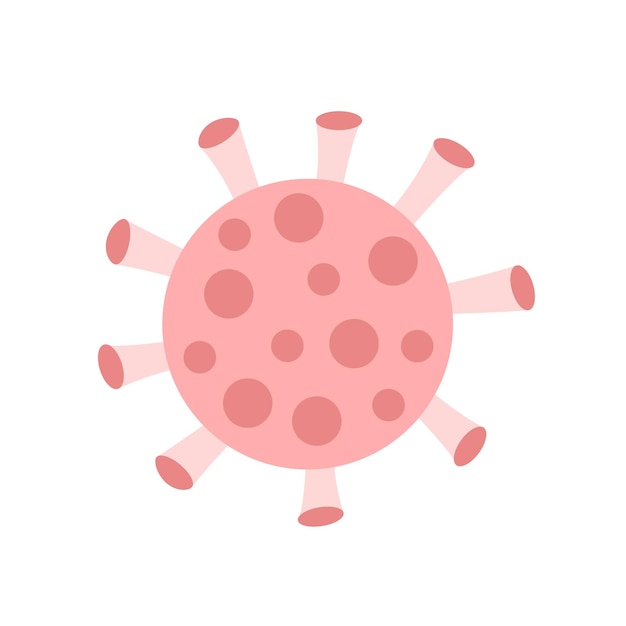 Virus vector flat illustration Pox virus or COVID clip art