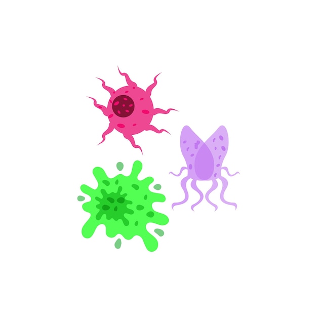 Virus vector illustration icon template design