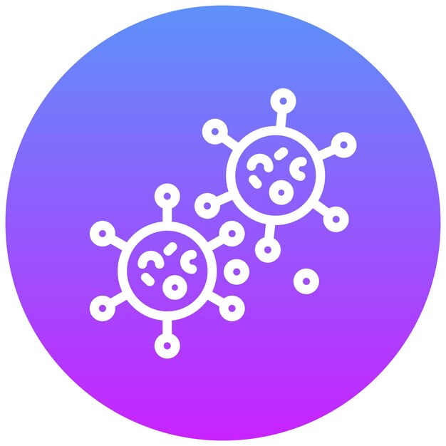 Viruscel vector icoon illustratie van Infectieziekten icoon set