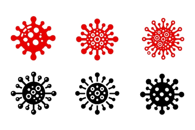 Virusvariaties Symbool Silhouet Illustratie Kunstwerk Ontwerp