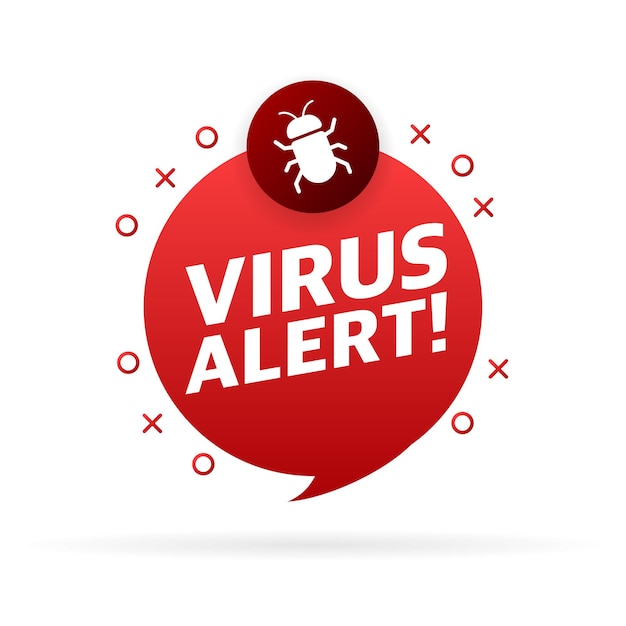 Viruswolk Zoeken naar virus Microbe-pictogram Cyberveilig