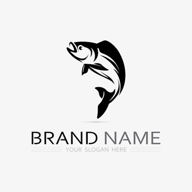 Vis abstract pictogram ontwerp logo sjabloon Creatief vectorsymbool van visclub of online winkel