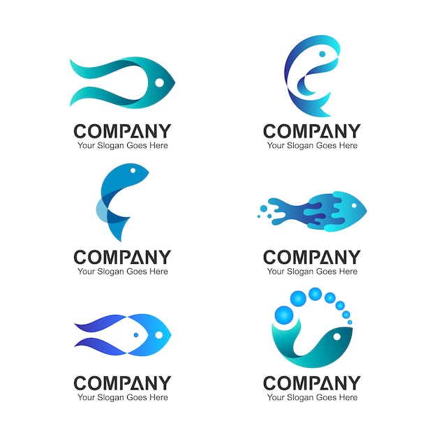 Vis logo ontwerp