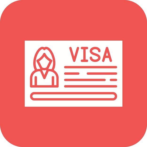 Visa-icon vector afbeelding Kan worden gebruikt voor reisbureau