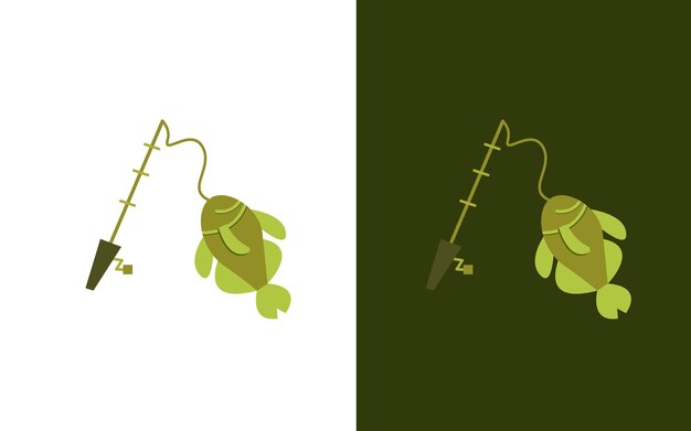 Visgerei en Fish Vector Tamplate