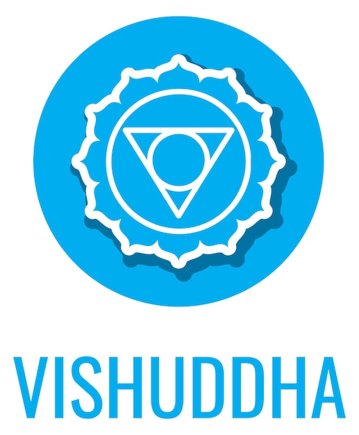 Vishuddha logo Heilig Indiaans symbool Zen teken