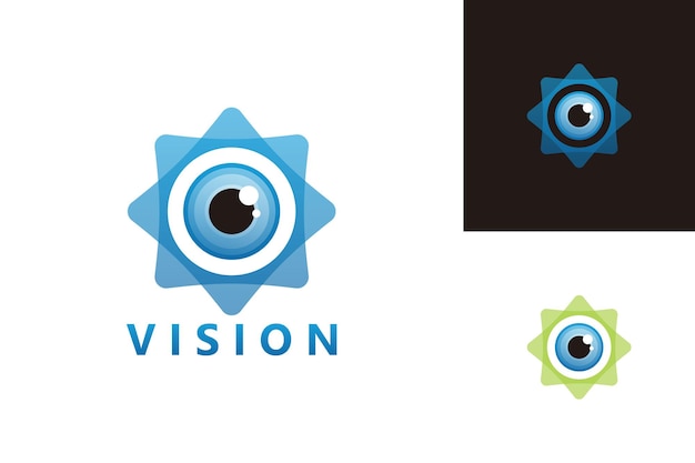 Visie logo template design vector, embleem, ontwerpconcept, creatief symbool, pictogram