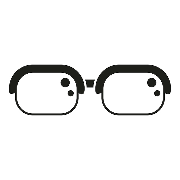 Vision eyeglasses icon simple vector Eye test Doctor health