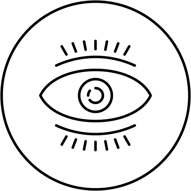 Vector vision icon vector image can be used for research and science