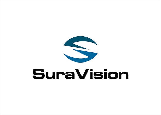 Vector vision logo design letter s concept