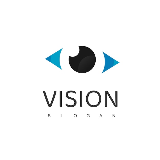 Vision Logo With Eye Symbol