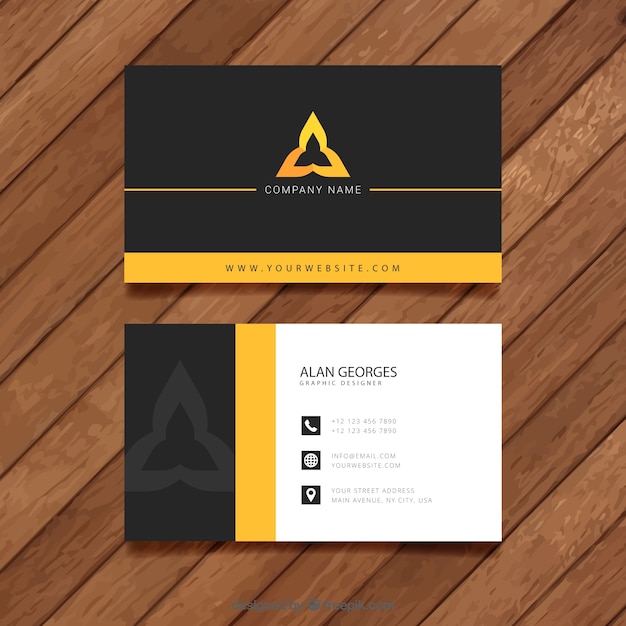 Visit card template