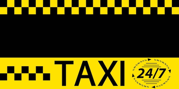 Vector visitekaartje taxi banner