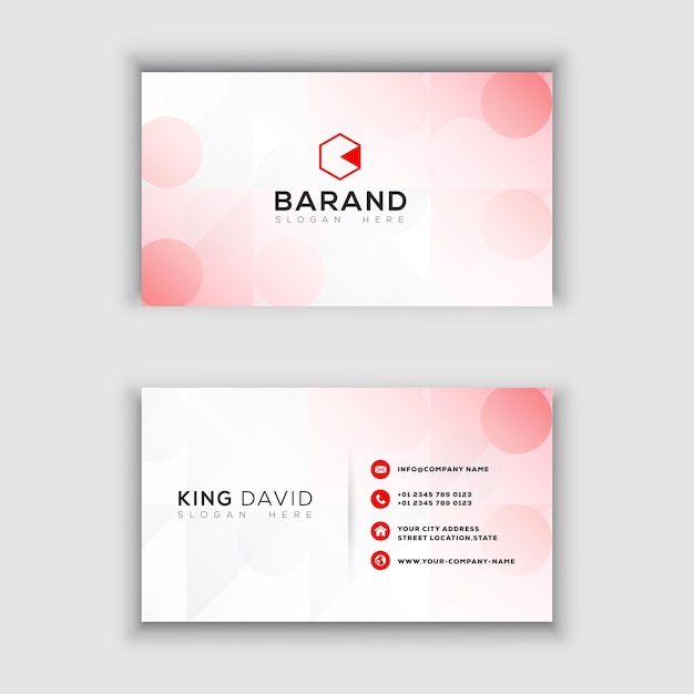 Visitekaartje voor een bedrijf genaamd barad.