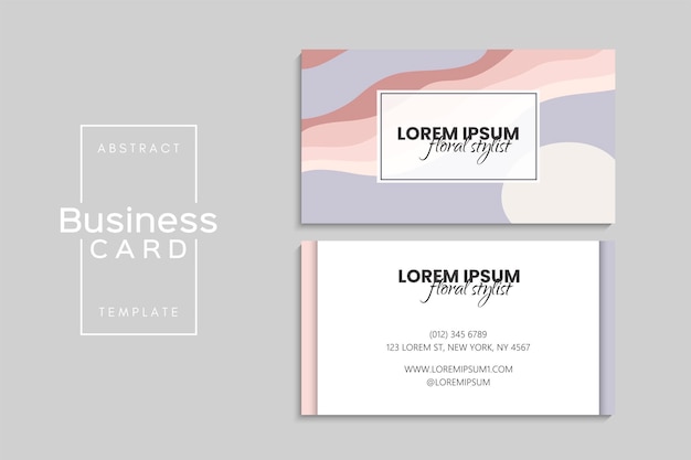 visiting card or business card set flyer template design