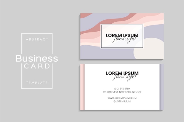 Vector visiting card or business card set flyer template design