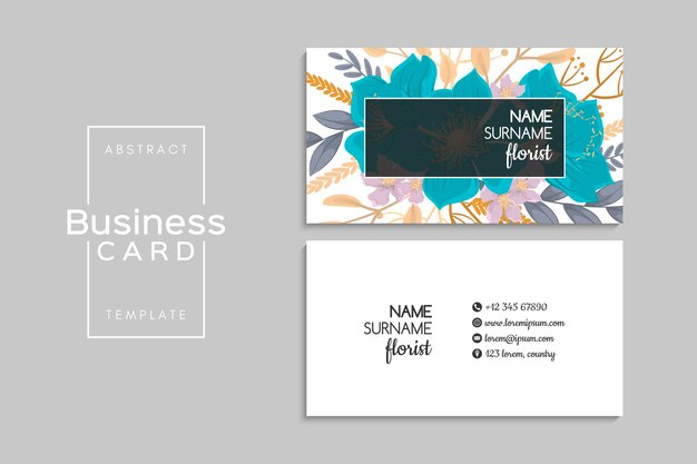 Vector visiting card or business card set flyer template design