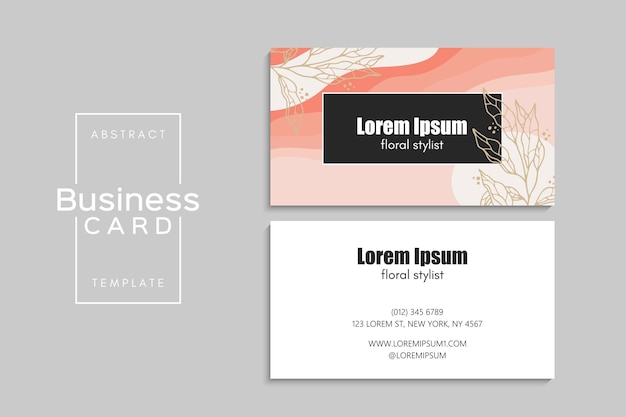 Visiting card or business card set flyer template design