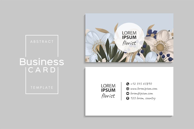 Vector visiting card or business card set flyer template design