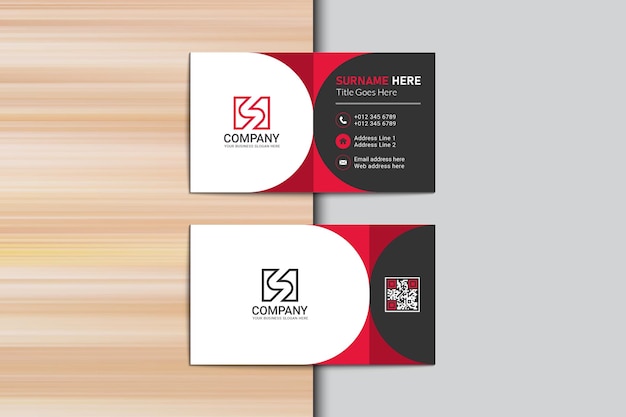 Visiting card and business card template for your company