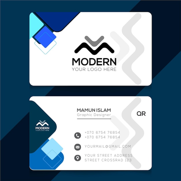 visiting card design template new