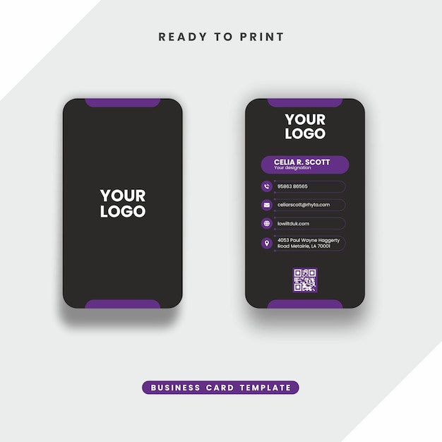 Visiting Card Design Vector template