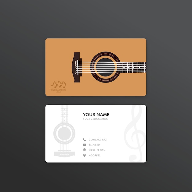 Visiting Card for Guitarist