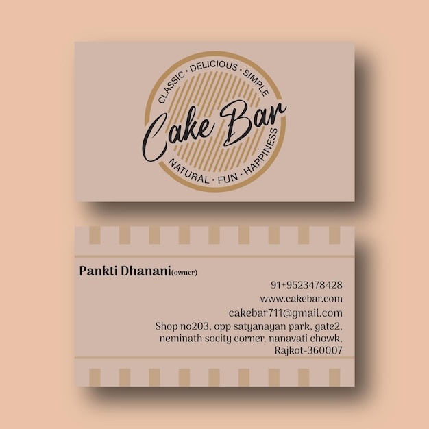 Vector visiting card jpg