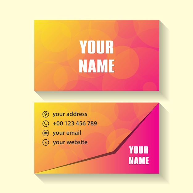 Visiting card premium vector illustration