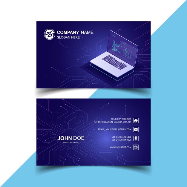 Vector visiting card template and business eps vektor free