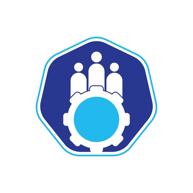 Vistuig en mensen vector logo ontwerpsjabloon