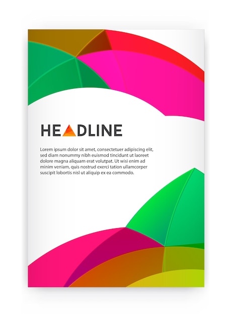 Vector visual identity with letter logo elements polygonal style letterhead and geometric triangular design