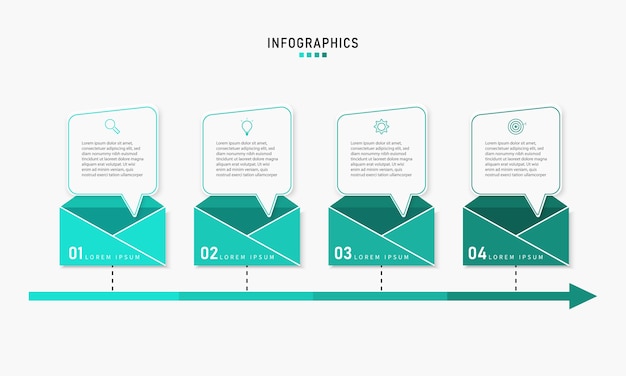 Visualisatie van bedrijfsgegevens. proces grafiekelement. abstracte grafiek met diagram met stappenopties, onderdelen of processen. zakelijke sjabloon. creatief concept voor de infographic.