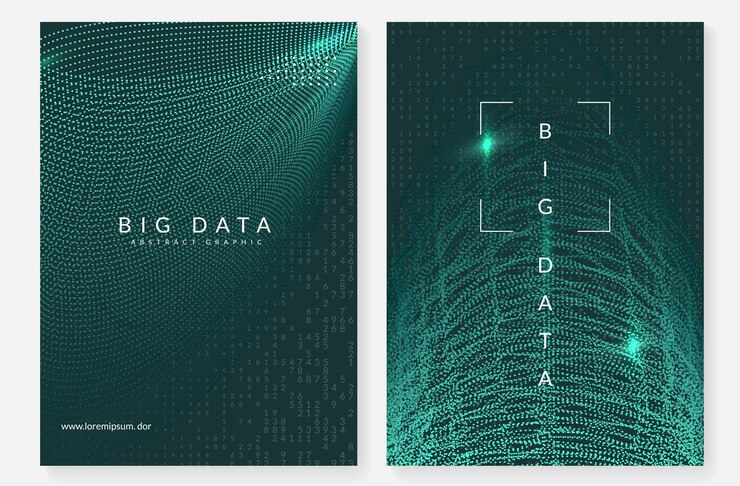 Vector visualization background technology for big data artificial in