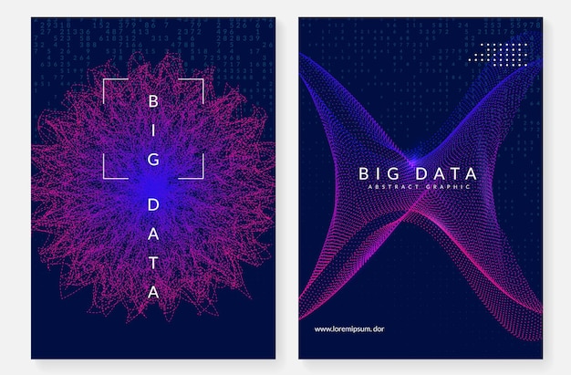 Vector visualization background technology for big data artificial in