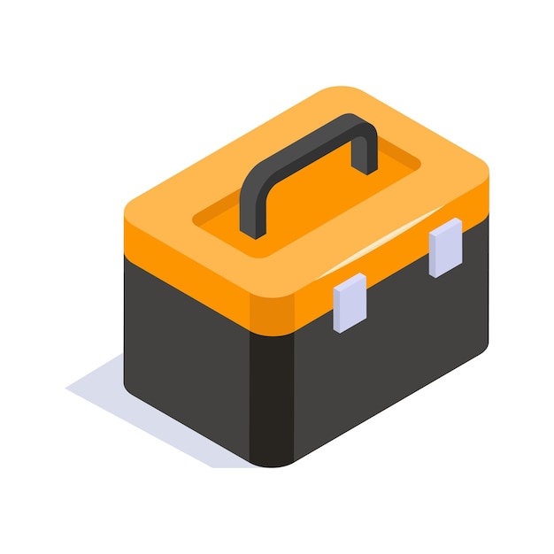 Visueel perfecte toolbox isometrische icoon klaar voor premium gebruik