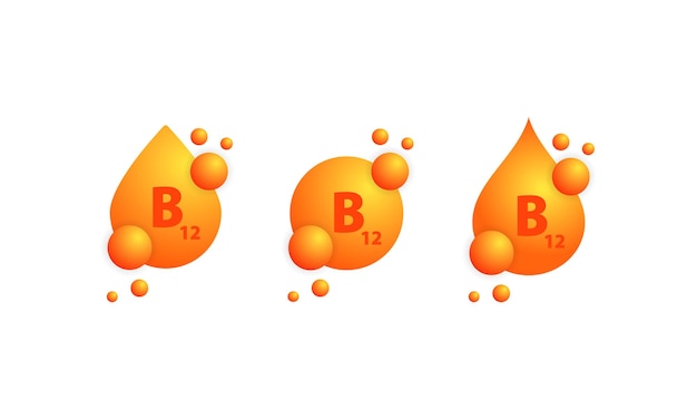 Insieme dell'icona di vitamina b. progettazione di cura della pelle di nutrizione di trattamento di bellezza. essenza sana del supplemento della pillola della medicina vettore su sfondo bianco isolato. env 10.