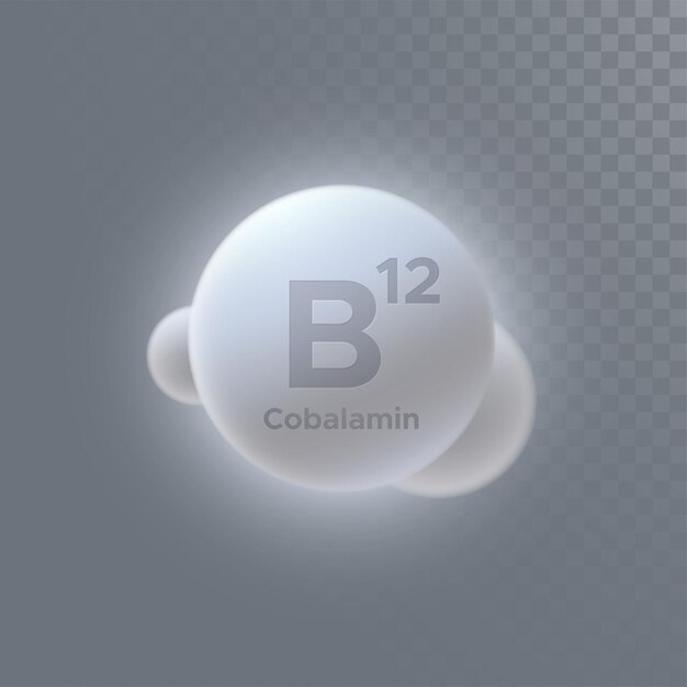 Segno di vitamina b12 o cobalamina isolato