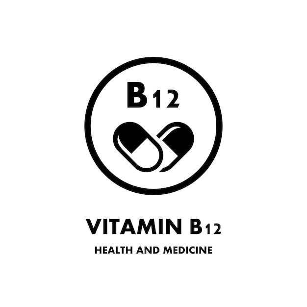 Vitamin b12 vector icon vector icon for health icon vitamin pill