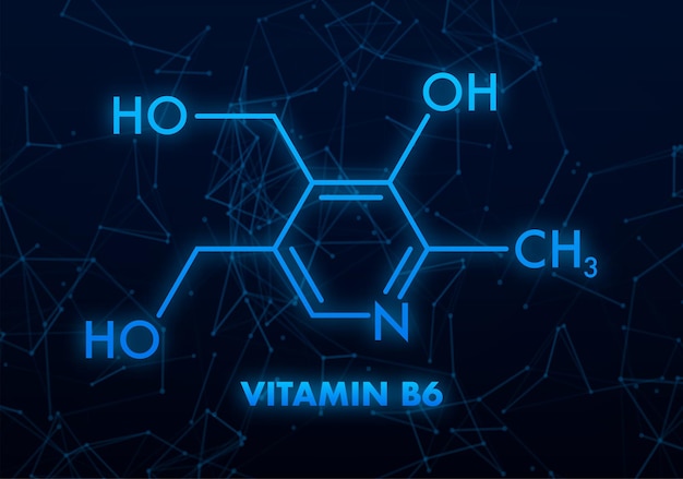 Formula di vitamina b6 per la progettazione medica formula di vitamina b6