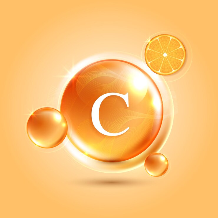 Vitamin C drop vitamin C and cream collagen complex with from serum nature skin care vitamins natural skin care cosmetic stimulate collagen vector design