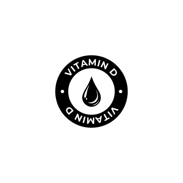 Vector vitamin d badge