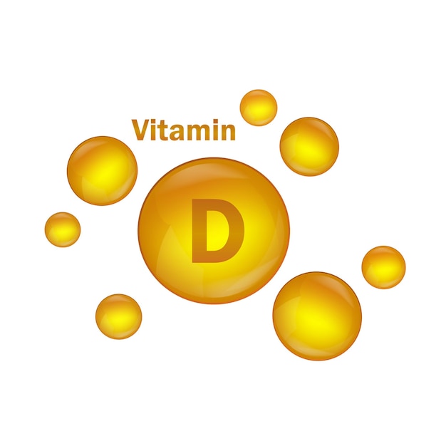 Icona della goccia d'oro della vitamina a capsula della pillola della goccia della vitamina essenza naturale della vitamina d per la pelle