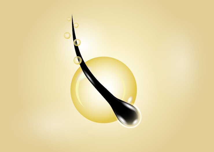 वेक्टर vitamin hair oil serum