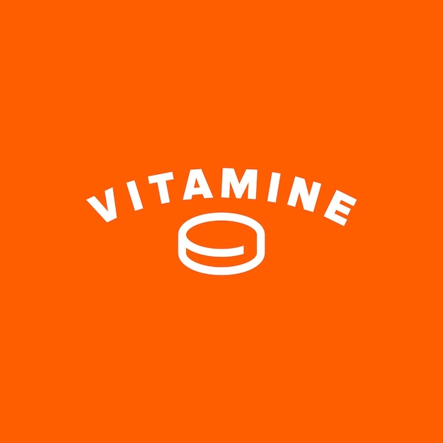 vitamin logo template
