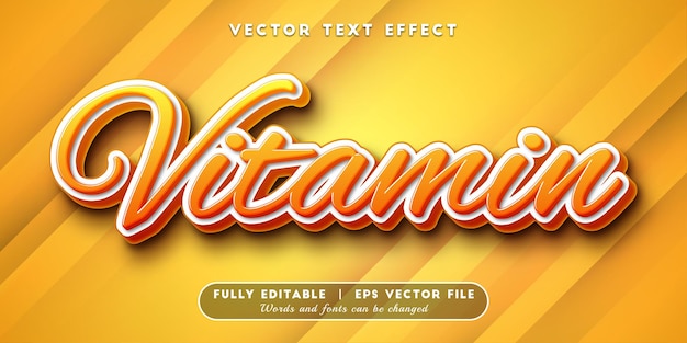 Vitamin text effect with editable text style