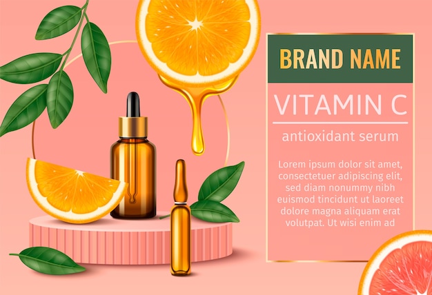Vitaminc c serum advertising